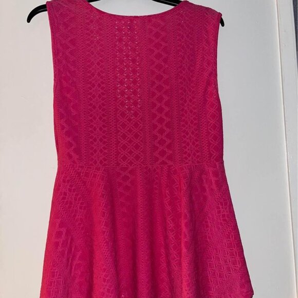 Pink BabyDoll Sleeveless Top, XL - Picture 5 of 9